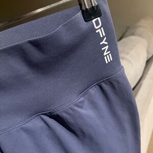 Dfyne Dark Sapphire Blue Dynamic Leggings medium blue dynamic
